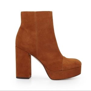 THE AZRA BOOTIE IN BROWN SUEDE by Sam Edelman